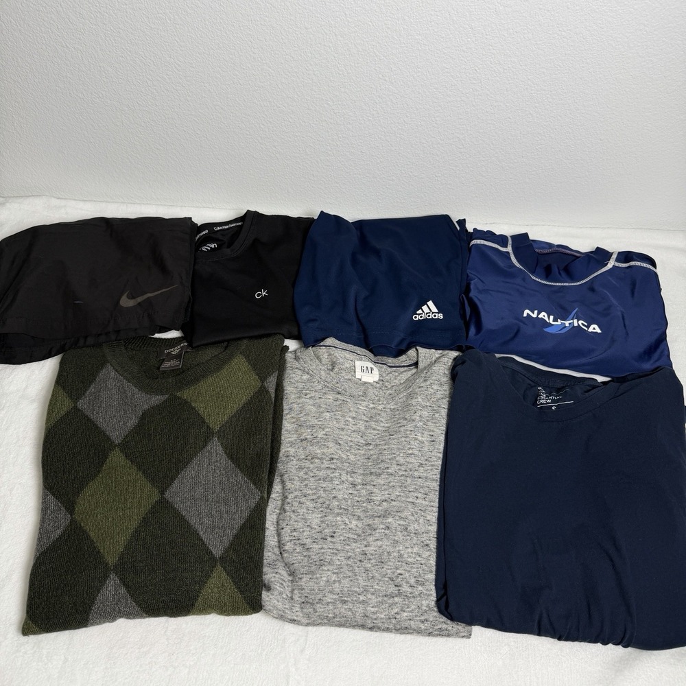 Bundle Men's Clothes Size Small Gap Nautica Nike  Adidas Shorts Sweater Actiwear
